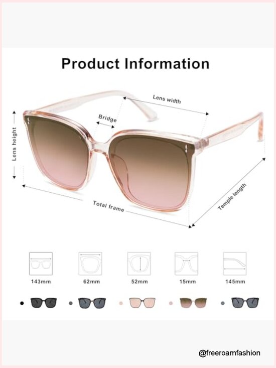 Vintage Style Square Sunglasses UV400 Protection main image 6